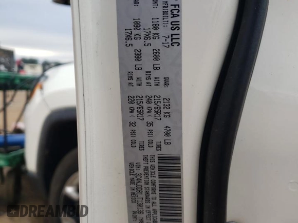2018 Jeep Compass Trailhawk with VIN 3C4NJDDB1JT130136, listed as a Copart auction lot 47416525 with 74,662 mi miles and Salvage Title. Bid and sale history available at carsss.com. Image 15.