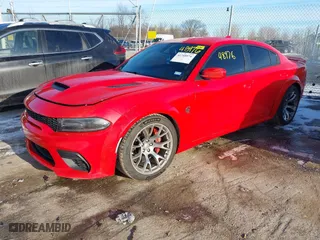 2021 Dodge Charger SRT Hellcat Widebody with VIN 2C3CDXL93MH592973, listed as a IAAI auction lot 41748976 with 24,884 mi miles. Bid and sale history available at carsss.com. Image 17.