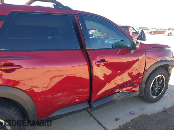 2023 Nissan Pathfinder Rock Creek with VIN 5N1DR3BD1PC263949, listed as a IAAI auction lot 41377932 with 15,878 mi miles and . Bid and sale history available at DreamBid. Image 6.