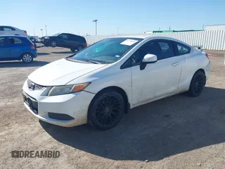 2012 Honda Civic Cpe LX with VIN 2HGFG3B55CH532863, listed as a IAAI auction lot 41718076 with 225,933 mi miles. Bid and sale history available at carsss.com. Image 2.