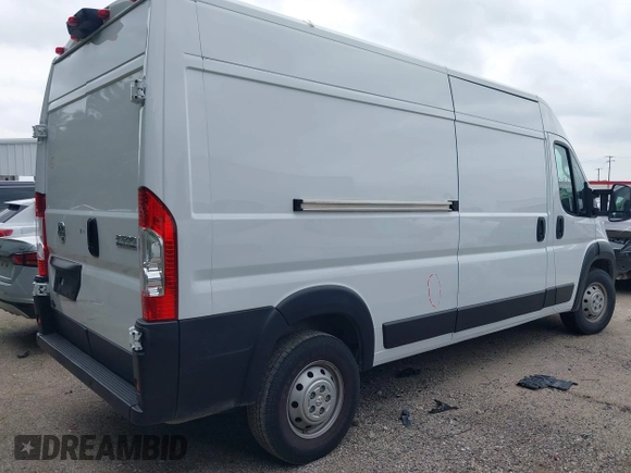 2023 Ram ProMaster Cargo with VIN 3C6LRVDG5PE563688, listed as a IAAI auction lot 42129104 with 36,610 mi miles and . Bid and sale history available at carsss.com. Image 4.
