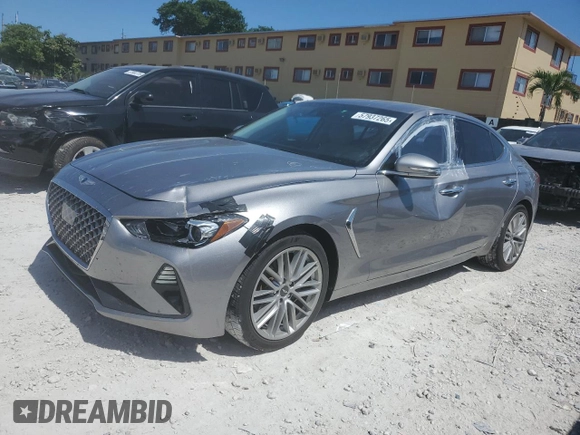 2020 Genesis G70 2.0T with VIN KMTG64LA2LU062426, listed as a Copart auction lot 57937265 with 45,255 mi miles and Salvage title. Bid and sale history available at DreamBid. Image 1.
