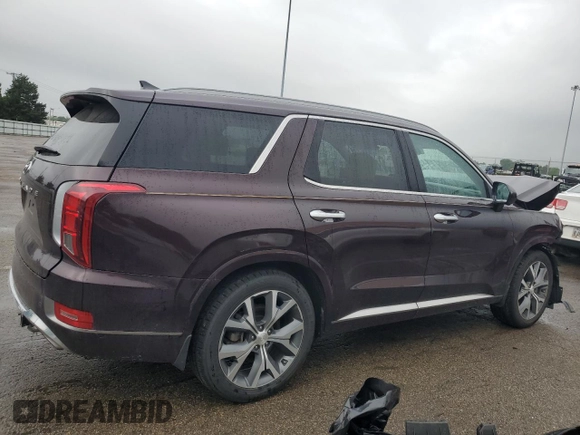 2020 Hyundai Palisade Limited with VIN KM8R5DHE0LU066511, listed as a Copart auction lot 58462025 with 97,295 mi miles and Salvage title. Bid and sale history available at DreamBid. Image 3.