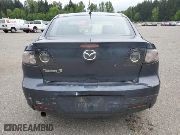 2008 Mazda Mazda3 i Touring Value with VIN JM1BK32F481174942, listed as a Copart auction lot 54401615 with 272,741 mi miles and Salvage Title. Bid and sale history available at carsss.com. Image 6.