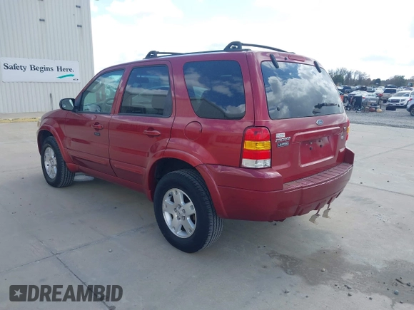 2007 Ford Escape Limited with VIN 1FMYU94127KB58591, listed as a IAAI auction lot 41801334 with 117,125 mi miles. Bid and sale history available at carsss.com. Image 3.