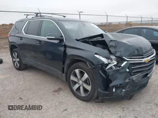 2018 Chevrolet Traverse LT Leather with VIN 1GNEVHKW1JJ218359, listed as a IAAI auction lot 41472457 with 118,412 mi miles. Bid and sale history available at carsss.com. Image 1.