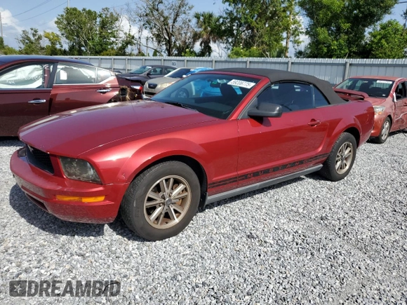 2005 Ford Mustang Deluxe z VIN 1ZVFT84N655177326, wystawiony jako Copart lot #59206775 z przebiegiem 134 187 mil mil oraz Szkoda całkowita • Salvage title. Historia ofert i sprzedaży dostępna na DreamBid. Obrazek 1.