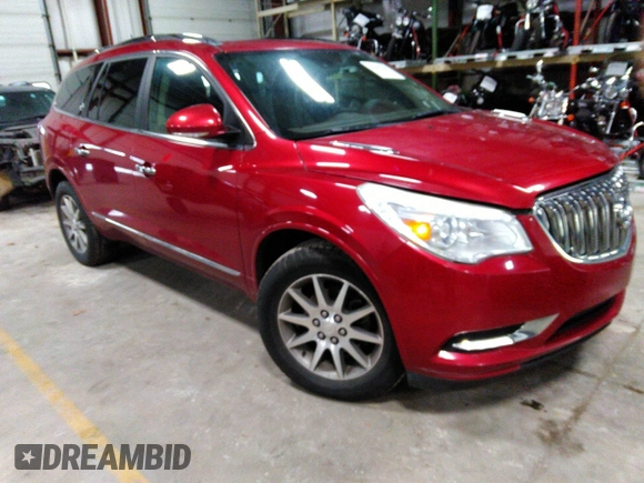 2014 Buick Enclave Leather with VIN 5GAKRBKD8EJ238501, listed as a IAAI auction lot 40883285 with 129,651 mi miles and . Bid and sale history available at carsss.com. Image 1.