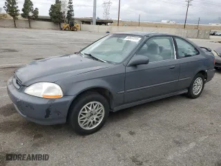 1996 Honda Civic EX with VIN 1HGEJ8146TL091427, listed as a Copart auction lot 53537235 with 132,490 mi miles and Salvage Title. Bid and sale history available at carsss.com. Image 1.