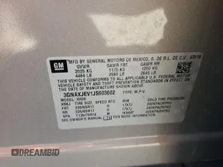 2018 Chevrolet Equinox LT with VIN 3GNAXJEV1JS603602, listed as a Copart auction lot 49460875 with 149,267 mi miles and Salvage Title. Bid and sale history available at DreamBid. Image 13.