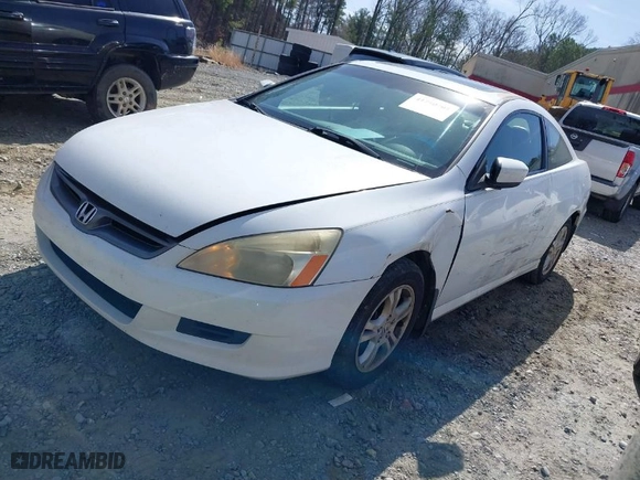 2007 Honda Accord Cpe EX-L with VIN 1HGCM72677A006377, listed as a IAAI auction lot 41750701 with 185,131 mi miles. Bid and sale history available at carsss.com. Image 2.