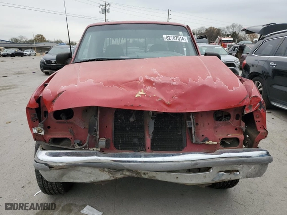 1995 Ford Ranger Splash with VIN 1FTCR14X1SPA87899, listed as a Copart auction lot 82707014 with 210,593 mi miles and Salvage Title. Bid and sale history available at carsss.com. Image 5.