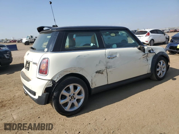 2009 MINI Hardtop S with VIN WMWMF73529TW81190, listed as a Copart auction lot 54172195 with 83,841 mi miles and Salvage Title. Bid and sale history available at DreamBid. Image 3.