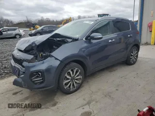2019 Kia Sportage EX z VIN KNDPNCAC4K7499762, wystawiony jako Copart lot #53177585 z przebiegiem Nie podano mil oraz Szkoda całkowita • Salvage title. Historia ofert i sprzedaży dostępna na DreamBid. Obrazek 1.