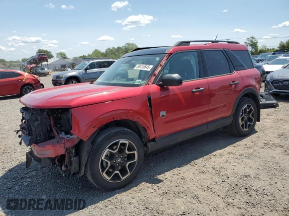 2021 Ford Bronco Sport Big Bend with VIN 3FMCR9B61MRB30797, listed as a Copart auction lot 58415845 with 45,634 mi miles and Salvage title. Bid and sale history available at DreamBid. Image 1.