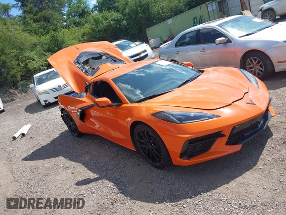 2023 Chevrolet Corvette 1LT z VIN 1G1YA2D42P5116136, wystawiony jako IAAI lot #39475074 z przebiegiem Nie podano mil oraz . Historia ofert i sprzedaży dostępna na DreamBid. Obrazek 1.