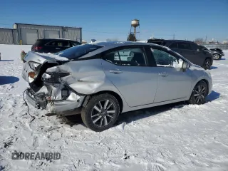 2021 Nissan Versa SV with VIN 3N1CN8EV0ML848361, listed as a Copart auction lot 45210435 with 63,043 mi miles and Salvage Title. Bid and sale history available at carsss.com. Image 3.