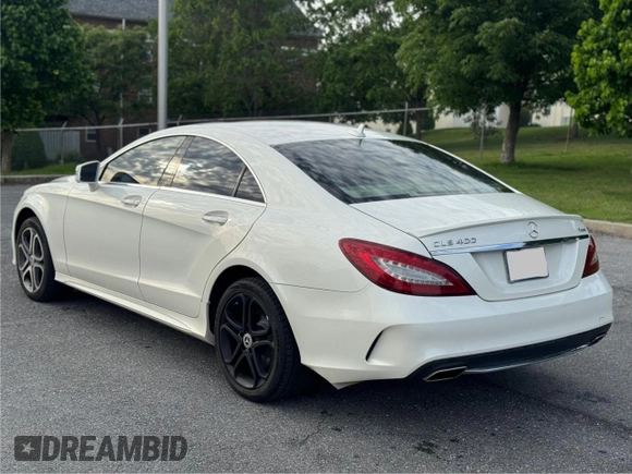 2015 Mercedes-Benz CLS 400 with VIN WDDLJ6HB3FA134089, listed as a Copart auction lot 57528665 with 107,996 mi miles and Clean title. Bid and sale history available at DreamBid. Image 3.