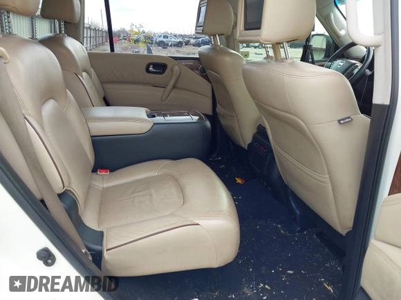 2017 Nissan Armada Platinum with VIN JN8AY2NF0H9300641, listed as a IAAI auction lot 41527614 with 130,806 mi miles. Bid and sale history available at carsss.com. Image 8.