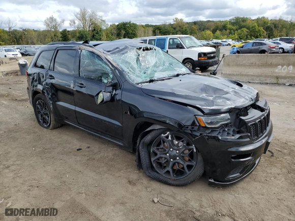 2021 Jeep Grand Cherokee Limited X with VIN 1C4RJFBT5MC630020, listed as a Copart auction lot 73528234 with 18,313 mi miles and Salvage Title. Bid and sale history available at carsss.com. Image 4.