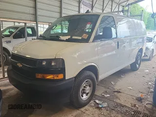2022 Chevrolet Express Cargo with VIN 1GCWGAFP1N1185077, listed as a IAAI auction lot 42621028 with 85,739 mi miles and . Bid and sale history available at DreamBid. Image 5.