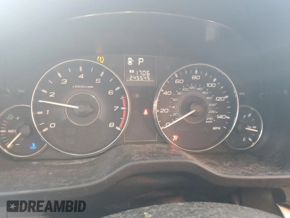 2012 Subaru Outback Prem with VIN 4S4BRCCC8C3218949, listed as a Copart auction lot 55101835 with 245,545 mi miles and Salvage title. Bid and sale history available at DreamBid. Image 9.