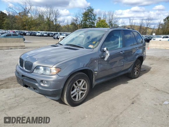 2006 BMW X5 3.0i with VIN 5UXFA13586LY41509, listed as a Copart auction lot 75658944 with 129,324 mi miles and Salvage Title. Bid and sale history available at carsss.com. Image 1.
