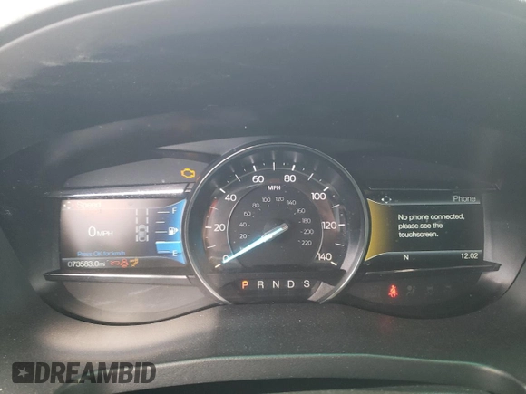 2018 Ford Explorer Sport with VIN 1FM5K8GT4JGB01013, listed as a Copart auction lot 60746615 with 73,583 mi miles and Salvage title. Bid and sale history available at DreamBid. Image 9.