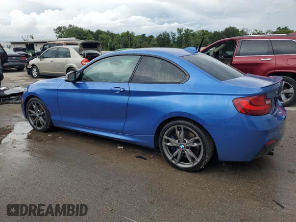 2015 BMW 2 Series M235i with VIN WBA1J7C51FV358993, listed as a Copart auction lot 59622473 with 45,630 mi miles. Bid and sale history available at carsss.com. Image 2.