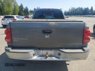 2006 Dodge Dakota SLT with VIN 1D7HW42KX6S520054, listed as a Copart auction lot 53320995 with 205,206 mi miles and Salvage Title. Bid and sale history available at carsss.com. Image 6.