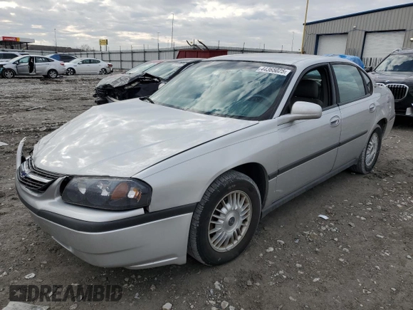 2001 Chevrolet Impala with VIN 2G1WF52E619288458, listed as a Copart auction lot 44365025 with 128,458 mi miles and Salvage title. Bid and sale history available at DreamBid. Image 1.