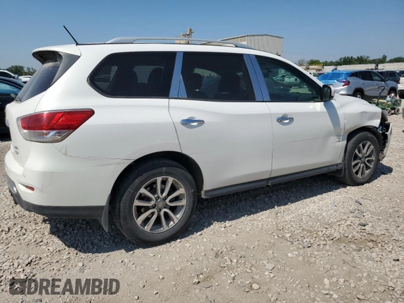 2013 Nissan Pathfinder SV with VIN 5N1AR2MM2DC671348, listed as a Copart auction lot 58635704 with 143,505 mi miles and Salvage Title. Bid and sale history available at carsss.com. Image 3.