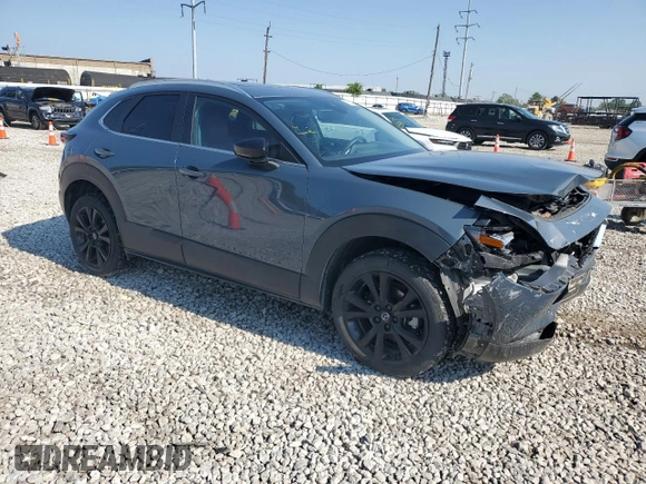 2023 Mazda CX-30 S Preferred with VIN 3MVDMBCMXPM561795, listed as a Copart auction lot 60297525 with 42,212 mi miles and Salvage title. Bid and sale history available at DreamBid. Image 4.