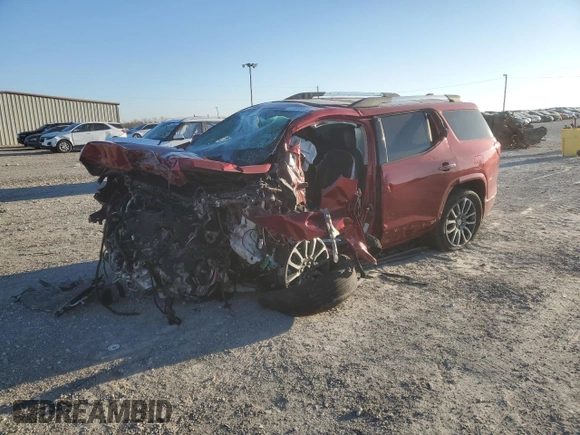 2021 GMC Acadia Denali with VIN 1GKKNPLS7MZ183015, listed as a Copart auction lot 41805375 with Not Provided miles and Salvage Title. Bid and sale history available at carsss.com. Image 1.