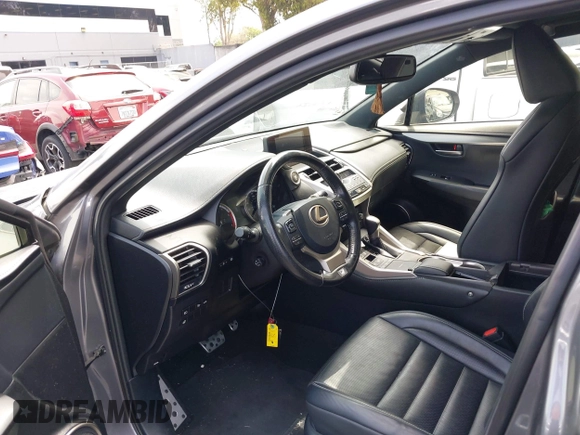 2020 Lexus NX 300 F Sport with VIN JTJSARBZ8L2168805, listed as a IAAI auction lot 42455378 with 62,419 mi miles and . Bid and sale history available at DreamBid. Image 18.
