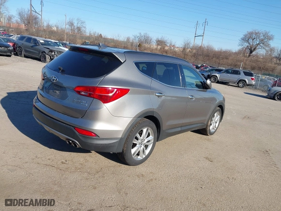 2013 Hyundai Santa Fe 2.0T Sport with VIN 5XYZUDLA9DG081491, listed as a IAAI auction lot 41679285 with 94,520 mi miles. Bid and sale history available at carsss.com. Image 4.
