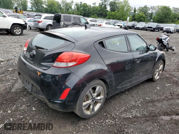 2016 Hyundai Veloster with VIN KMHTC6AD5GU250910, listed as a Copart auction lot 60926793 with 78,205 mi miles. Bid and sale history available at carsss.com. Image 3.