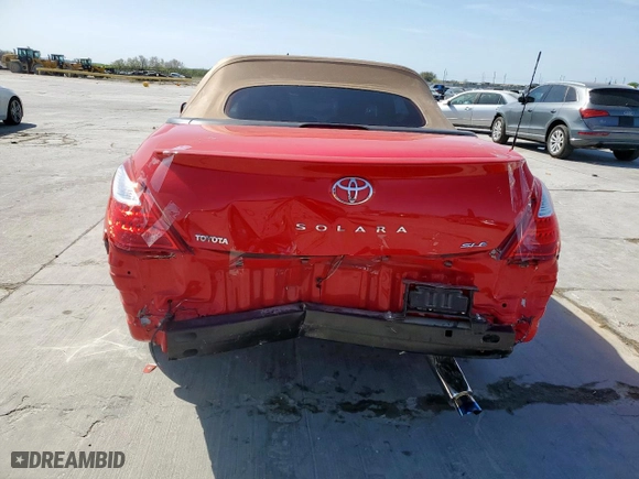 2008 Toyota Camry Solara SE with VIN 4T1FA38P78U154554, listed as a Copart auction lot 50254515 with 74,178 mi miles and Salvage Title. Bid and sale history available at carsss.com. Image 6.