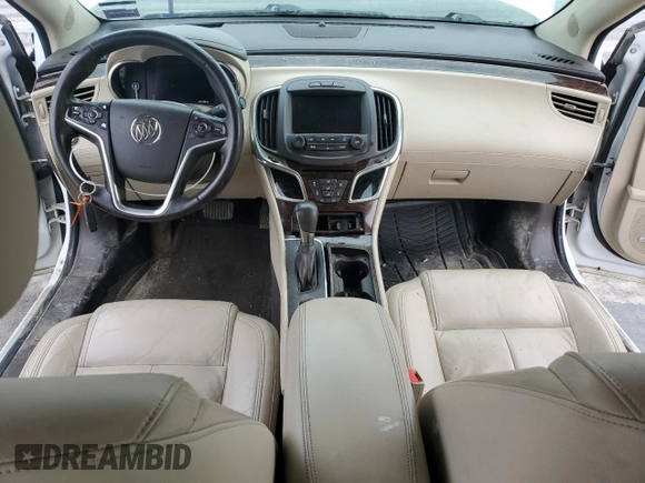 2015 Buick LaCrosse Leather with VIN 1G4GB5GR5FF191698, listed as a Copart auction lot 46157345 with 371,376 mi miles and Salvage Title. Bid and sale history available at DreamBid. Image 8.