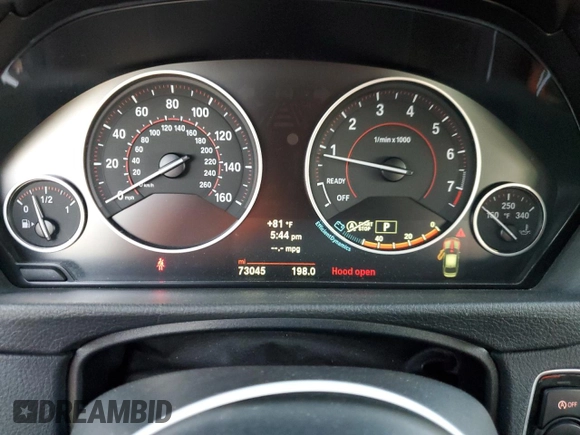 2014 BMW 3 Series 328i with VIN WBA3C1C52EK108680, listed as a Copart auction lot 79512294 with 73,045 mi miles and Salvage Title. Bid and sale history available at carsss.com. Image 9.