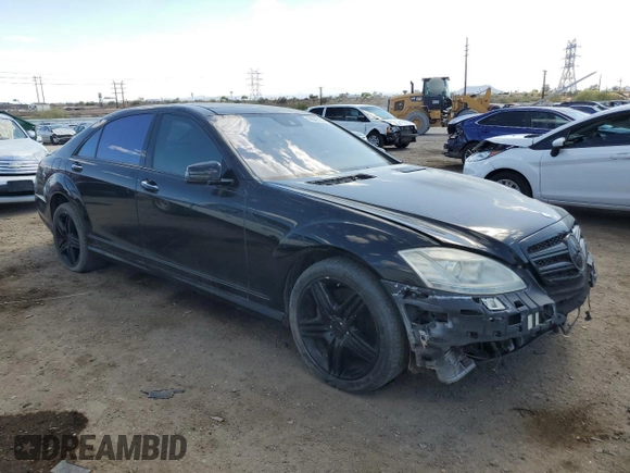 2012 Mercedes-Benz S 550 with VIN WDDNG9EB1CA477248, listed as a Copart auction lot 56546595 with 128,973 mi miles and Salvage title. Bid and sale history available at DreamBid. Image 4.