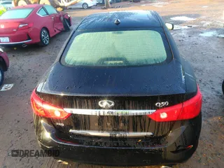 2016 Infiniti Q50 2.0t Premium with VIN JN1CV7AR5GM253535, listed as a IAAI auction lot 41198042 with 53,313 mi miles. Bid and sale history available at carsss.com. Image 17.