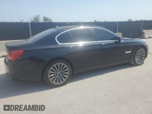 2012 BMW 7 Series 740i with VIN WBAKA4C56CC613745, listed as a Copart auction lot 57342795 with 139,889 mi miles and Clean title. Bid and sale history available at DreamBid. Image 3.