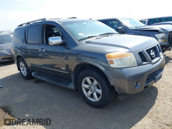 2008 Nissan Armada SE z VIN 5N1AA08D38N626919, wystawiony jako IAAI lot #42404128 z przebiegiem 201 357 mil mil oraz . Historia ofert i sprzedaży dostępna na DreamBid. Obrazek 1.