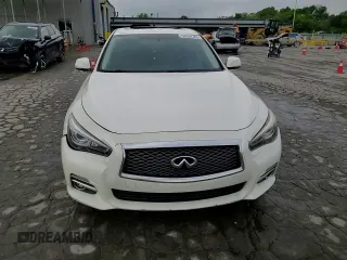 2015 Infiniti Q50 with VIN JN1BV7AP7FM356450, listed as a Copart auction lot 54594765 with 136,096 mi miles and Salvage title. Bid and sale history available at DreamBid. Image 13.