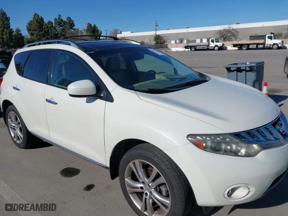 2010 Nissan Murano SL with VIN JN8AZ1MWXAW120261, listed as a IAAI auction lot 41763421 with 158,907 mi miles. Bid and sale history available at carsss.com. Image 1.