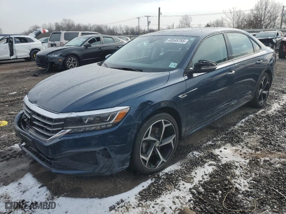 2020 Volkswagen Passat 2.0T R-Line with VIN 1VWMA7A37LC001761, listed as a Copart auction lot 43545755 with 23,513 mi miles and Salvage Title. Bid and sale history available at carsss.com. Image 1.