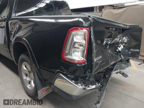 2025 Ram 1500 Big Horn with VIN 1C6SRFFPXSN551670, listed as a IAAI auction lot 42105142 with 10,855 mi miles and . Bid and sale history available at DreamBid. Image 6.