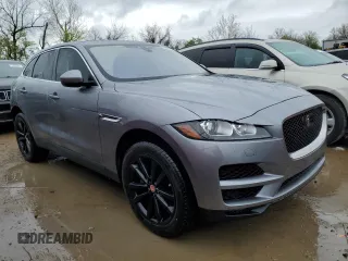 2020 Jaguar F-Pace 25t Prestige with VIN SADCK2FX8LA623683, listed as a Copart auction lot 49636174 with 56,973 mi miles and Salvage title. Bid and sale history available at DreamBid. Image 4.