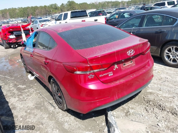 2018 Hyundai Elantra SE with VIN KMHD74LF6JU580817, listed as a IAAI auction lot 41746131 with 108,999 mi miles. Bid and sale history available at carsss.com. Image 3.
